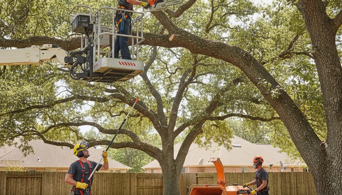Arborist pruning tree limbs in Troy, MI for safer, healthier landscape maintenance