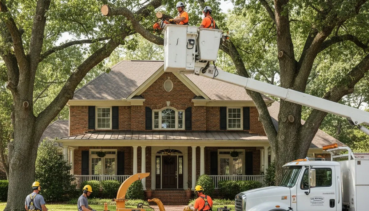 Tree service crew in Troy, MI providing professional tree care and removal for local properties