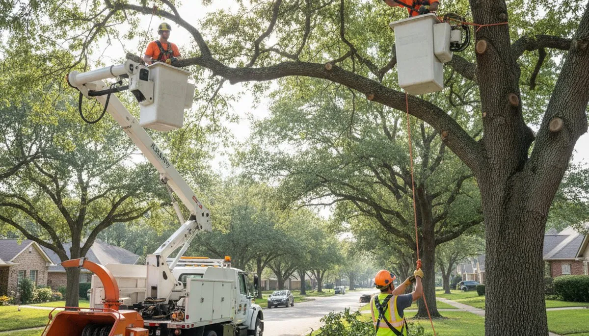 Tree trimming service crew in Troy, MI improving tree health and property safety